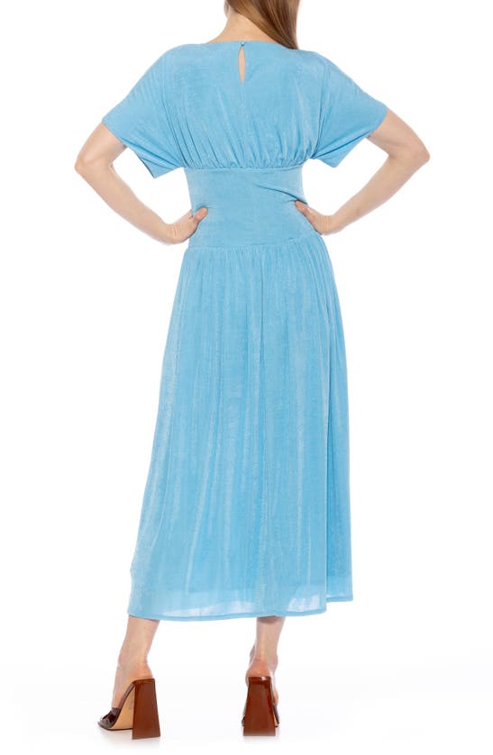 Shop Alexia Admor Luna Dolman Sleeve Maxi Dress In Halogen Blue