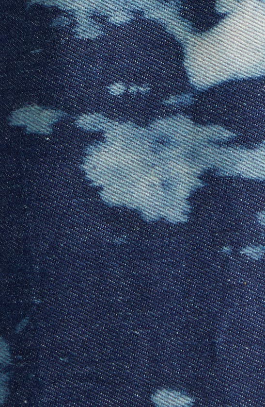 Shop Oríré Bubi Print Halter Denim Maxi Dress In Blue