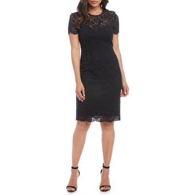 Karen Kane Paris Lace Cocktail Dress, Black
