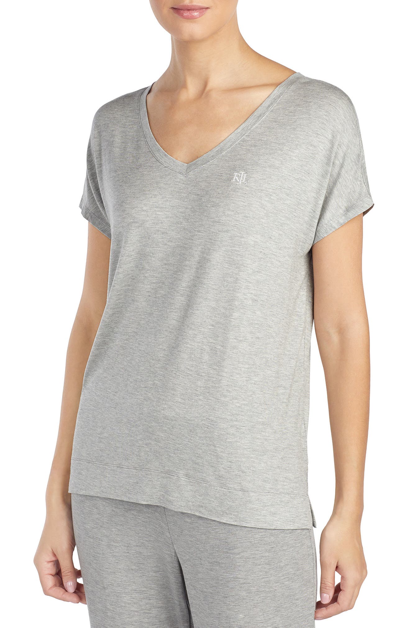 Lauren Ralph Lauren Pajama Tee, Grey