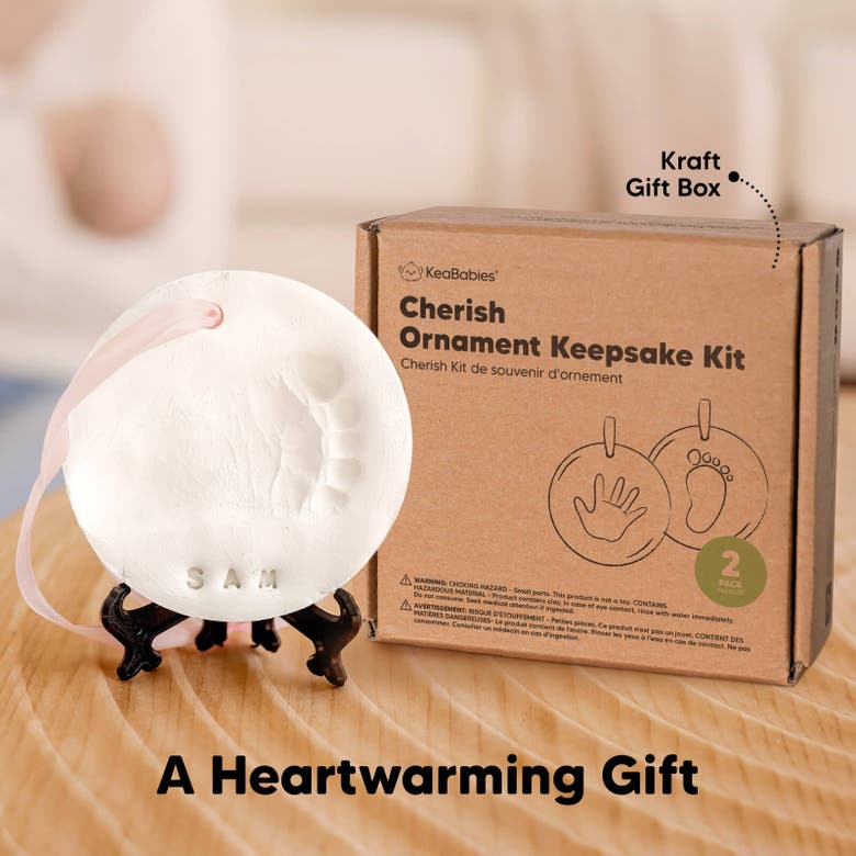 Shop Keababies Cherish Ornament Keepsake Kit In White, Multi-colored