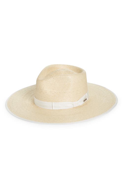 Brixton Jo Straw Rancher Hat in Natural/Off White