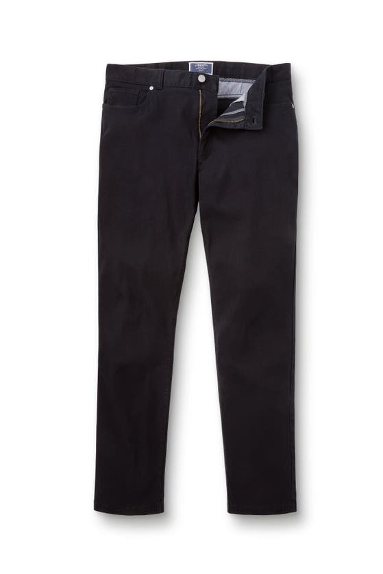 Shop Charles Tyrwhitt Twill Slim Fit 5 Pocket Jeans In Dark Navy