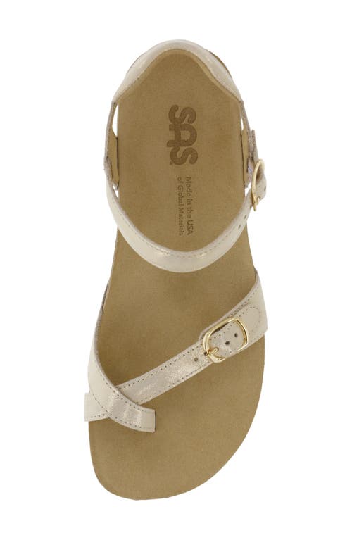 Shop Sas Pampa Wedge Sandal In Soft Gold