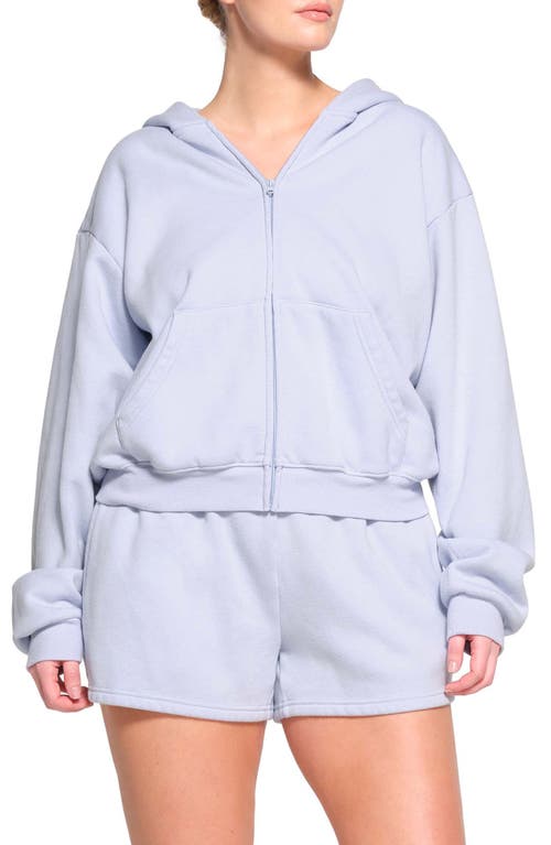 SKIMS Cotton Blend Fleece Classic Shorts Periwinkle at Nordstrom,