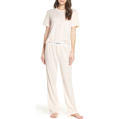 Chalmers Edith Cotton Jersey Pajamas, Pink