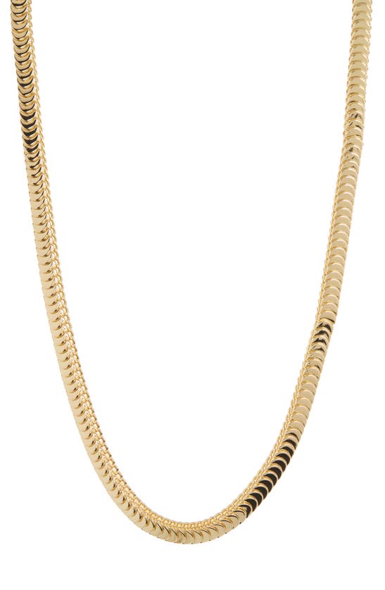 Anne Klein Pecan Disc Chain Necklace In Gold