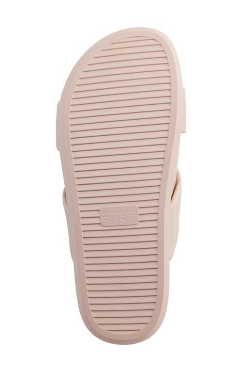 Shop Pure Donna Karan Berke Crisscross Platform Sandal In Pale Pink