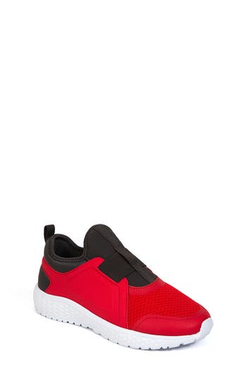 Shop Deer Stags Kids' Galaxy Sneaker In Red/dark Grey