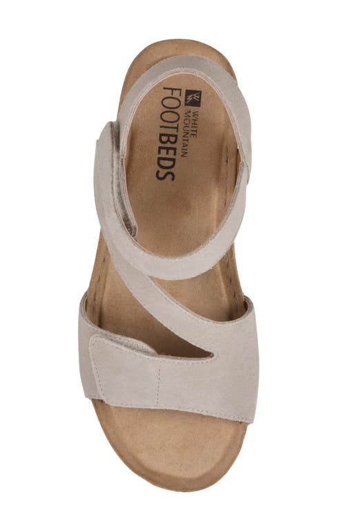 Shop White Mountain Footwear Fern Platform Sandal In Sandal Wood/suede