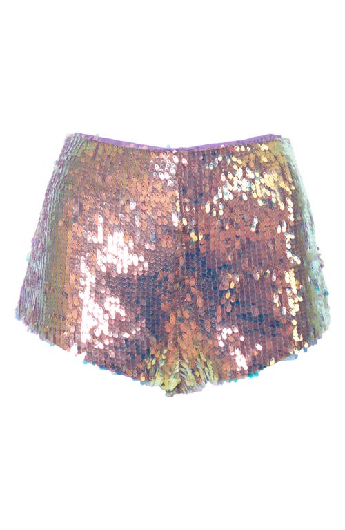 Shop Nasty Gal Iridescent Sequin Shorts