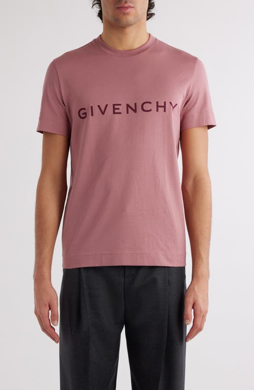 Shop Givenchy Slim Fit Cotton Logo Tee In Old Pink