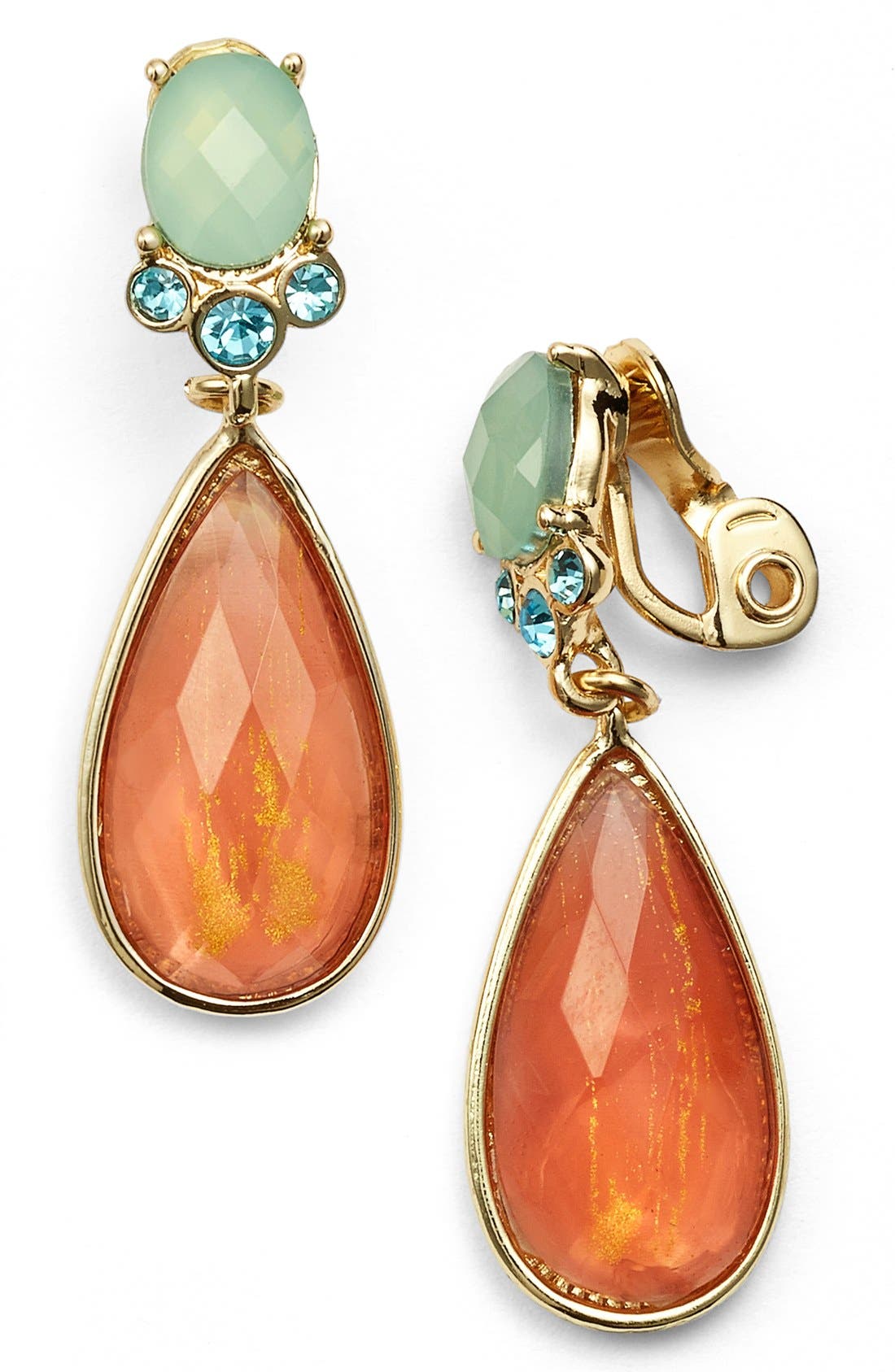 Anne Klein Teardrop Clip Earrings Nordstrom