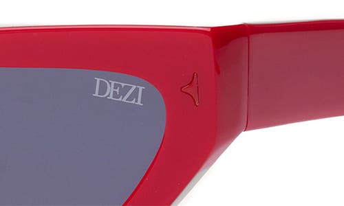 Shop Dezi Lil Switch 55mm Rectangular Sunglasses In Cherry/dark Smoke