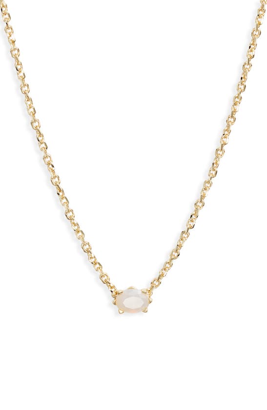 Kendra Scott Cailin Cubic Zirconia Station Necklace In Gld Opl Chmpgn Cr