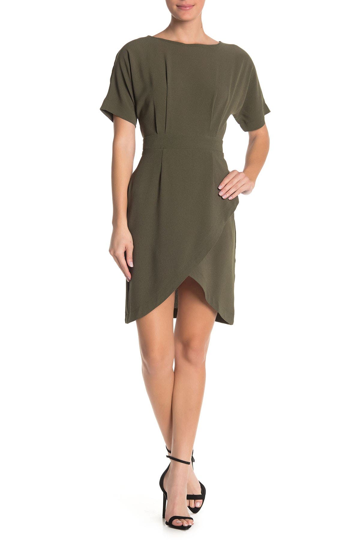 bobeau faux wrap dress