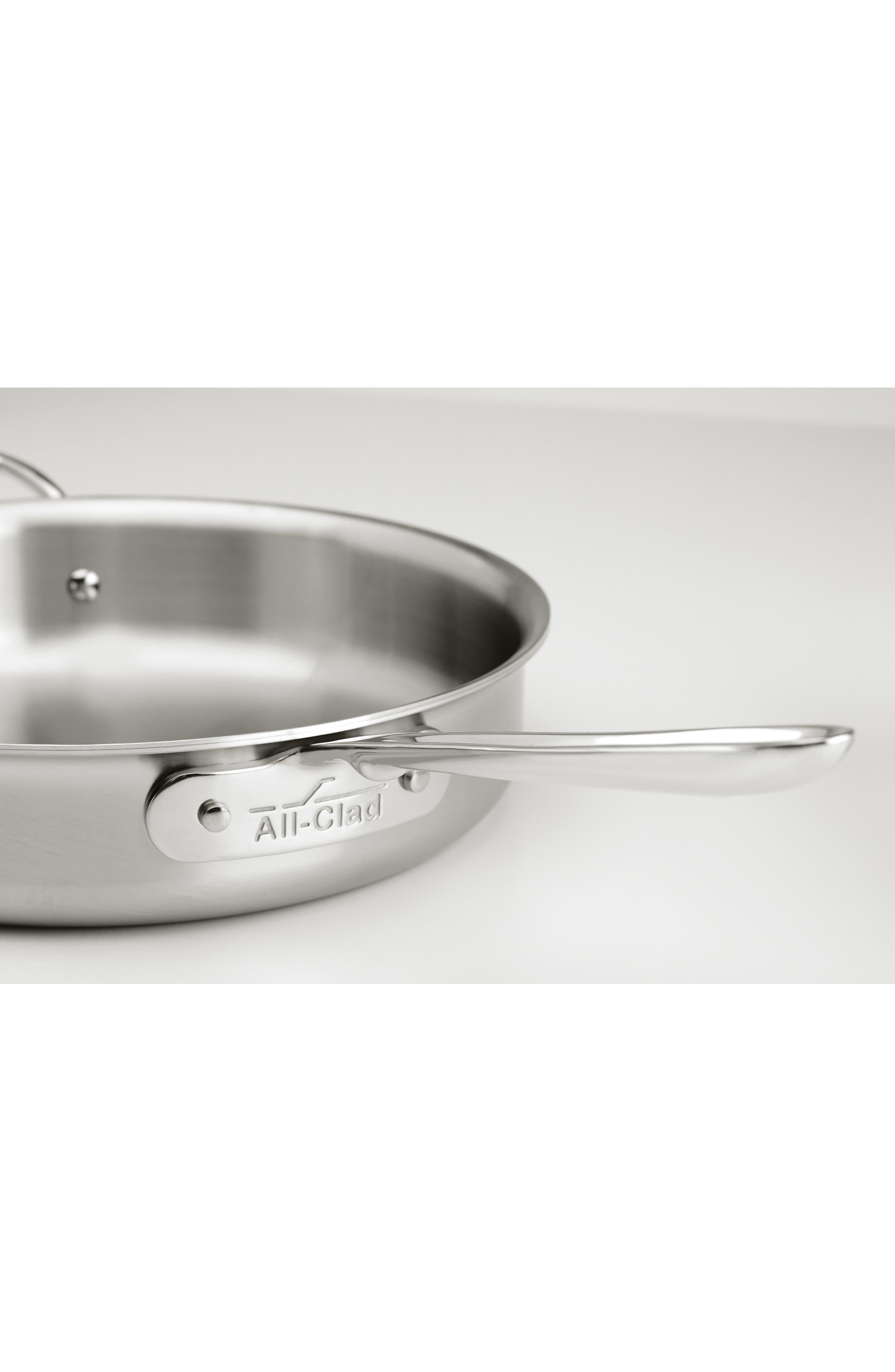 AllClad D5 Stainless Brushed 5Ply Bonded 3Quart Sauté Pan with Lid