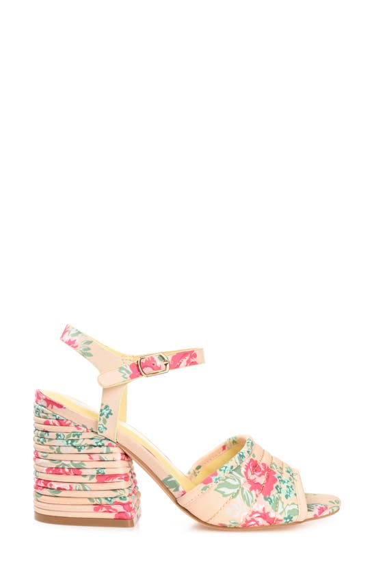 Journee Collection Charmaine Tru Comfort Foam Heeled Sandal In Beige