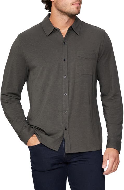 Men's Jersey Knit Button Up Shirts | Nordstrom