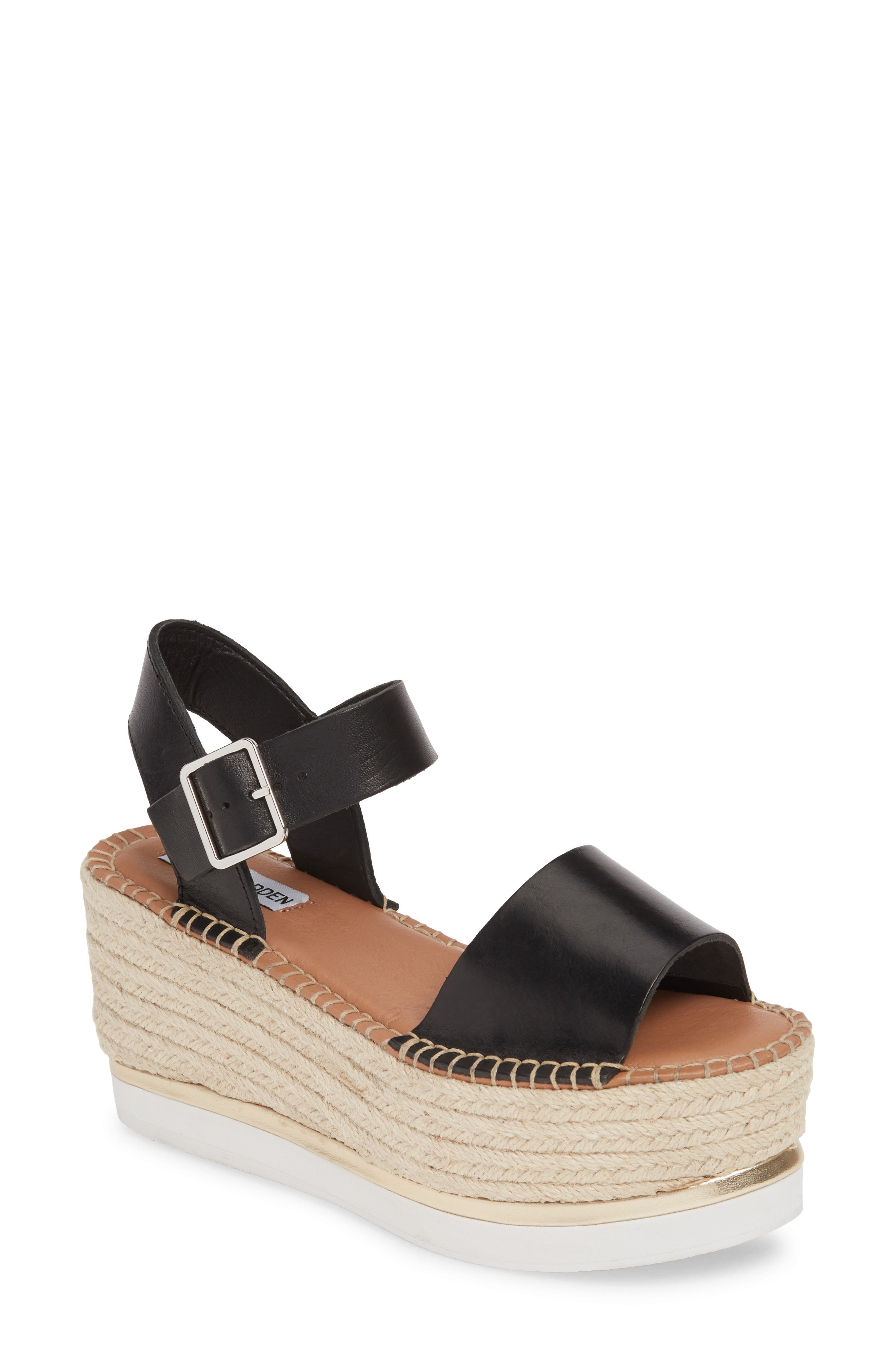 steve madden espadrille platform sandals