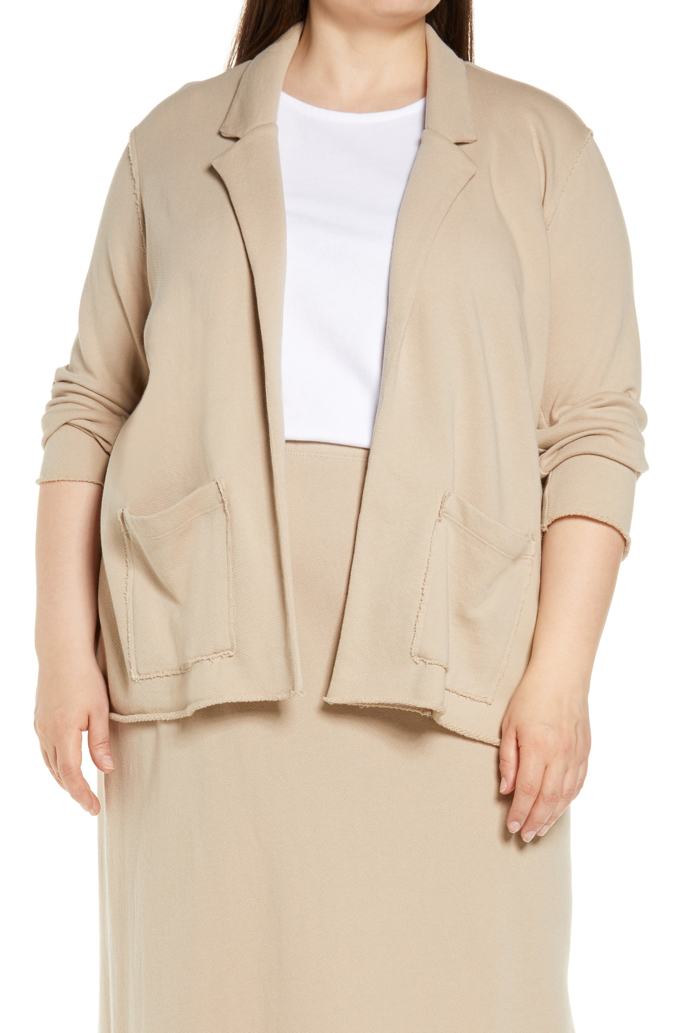 eileen fisher plus size coats