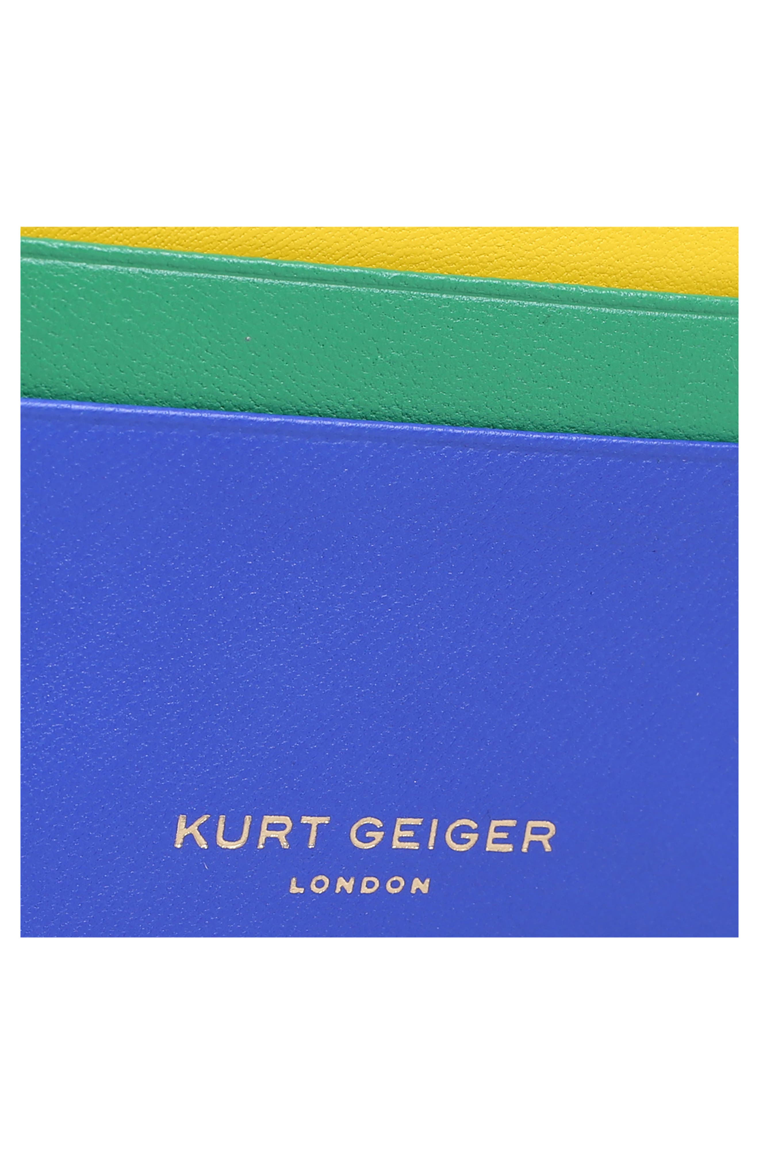 Kurt Geiger London Rainbow Shop 690 Tricolor Card Holder | Nordstromrack