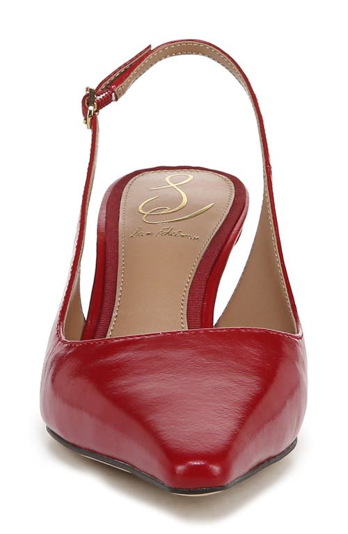 Shop Sam Edelman Bianka Slingback Pump In Deep Scarlet