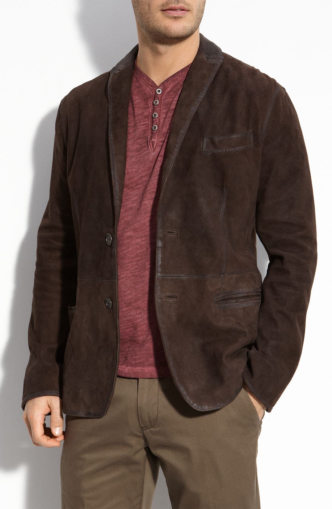 John Varvatos Star USA Burnished Suede Blazer | Nordstrom