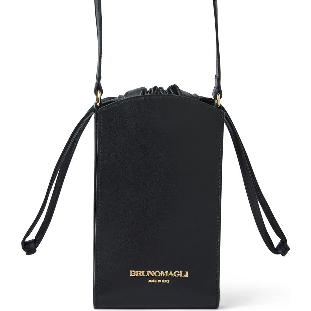 Bruno Magli Luna Drawstring Pouch In Black
