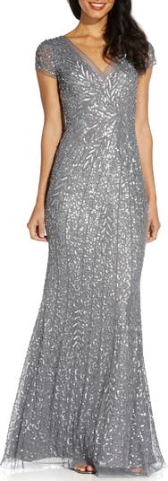 Adrianna Papell Beaded Mermaid Gown Nordstrom