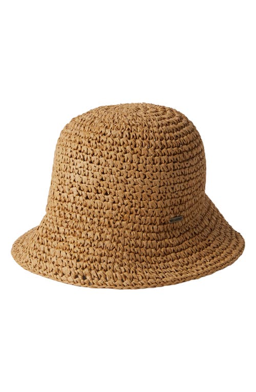 Billabong Holiday Straw Cloche in Whiskey at Nordstrom, Size Medium