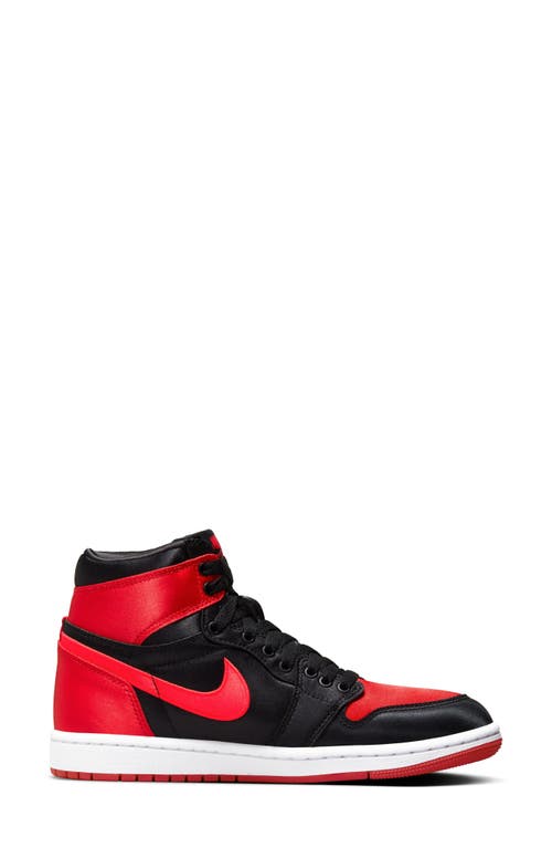 Shop Jordan Air  1 Retro High Top Sneaker In Black/university Red/white