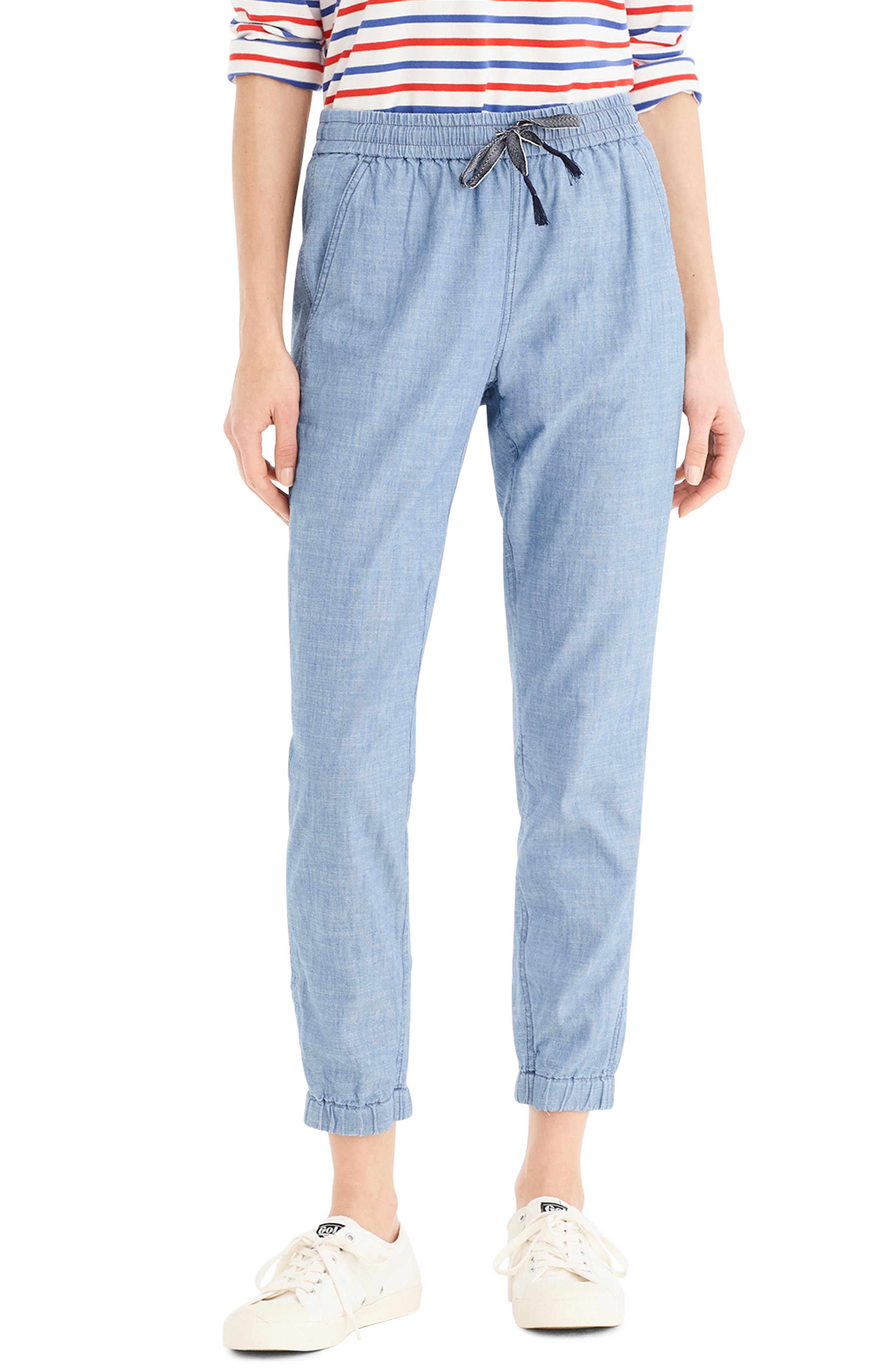 J.Crew Point Sur Seaside Chambray Pants (Regular & Plus Size) Nordstrom