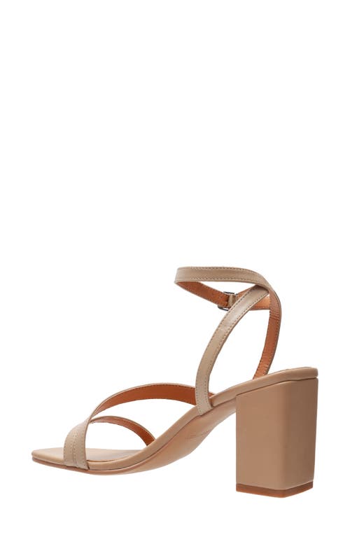 Lisa Vicky Violet Ankle Strap Sandal In Tan Camel