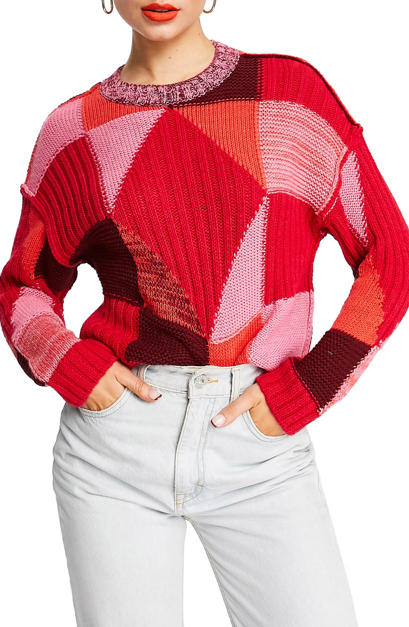Crimson and Gold Knit Bottle Sweater