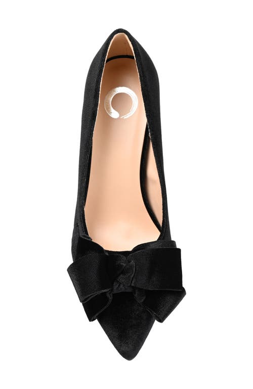 Shop Journee Collection Crystol Pump In Black