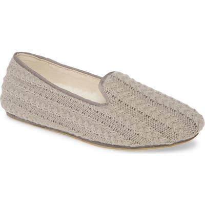 Patricia Green Deluxe Cable Knit Loafer, Grey