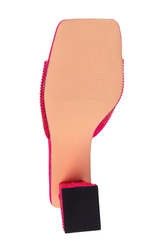 Lady Couture Women's Reese Embellished Block Heel Sandals In Fuchsia