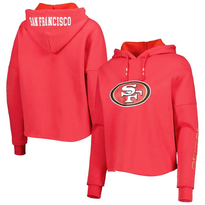 Youth Scarlet San Francisco 49ers Logo Pullover Hoodie