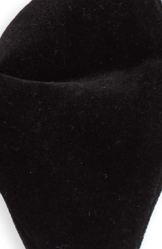 Clifton Wilson Silk Velvet Bow Tie In Black
