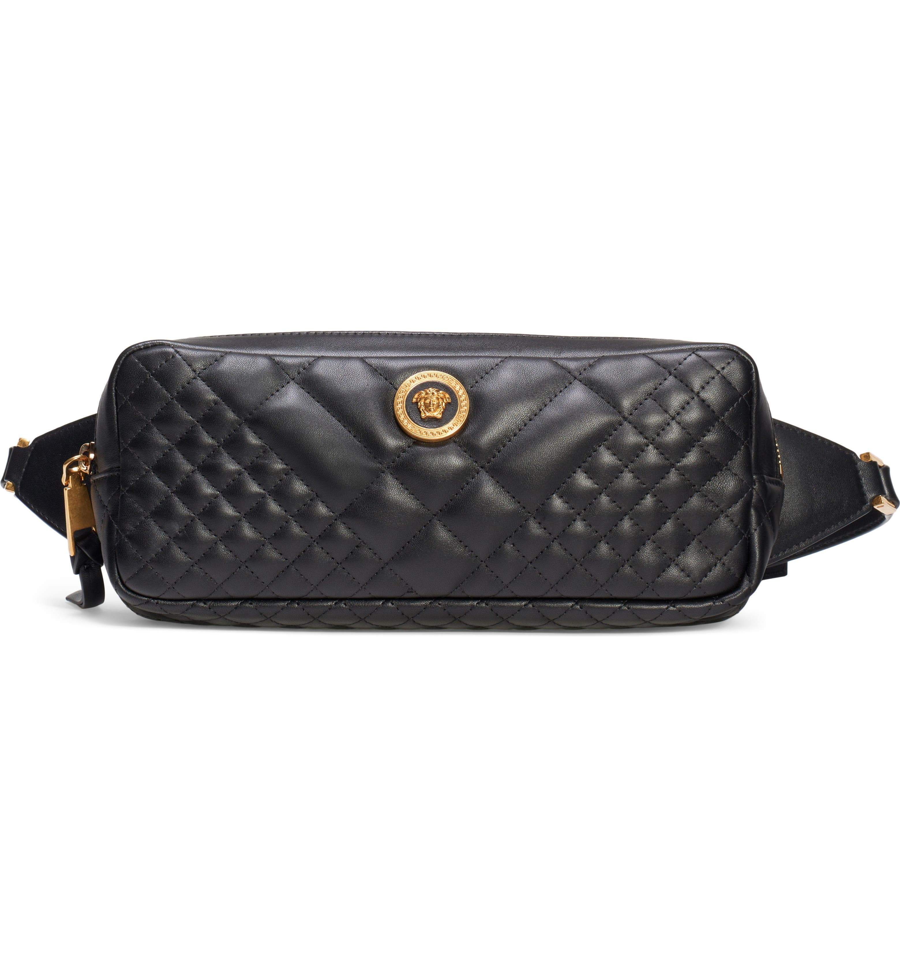 Versace Icon Quilted Leather Belt Bag | Nordstrom