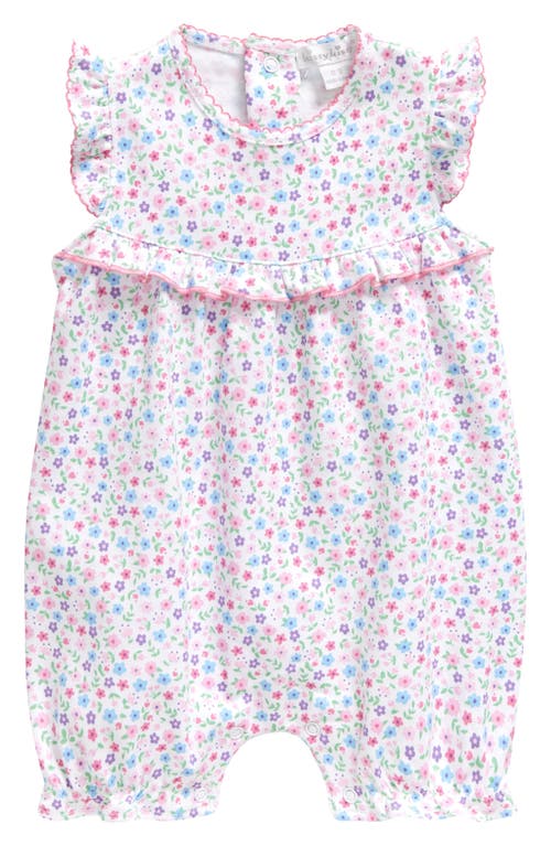 Kissy Kissy Floral Ruffle Romper in Pink Multi at Nordstrom, Size 0-3M