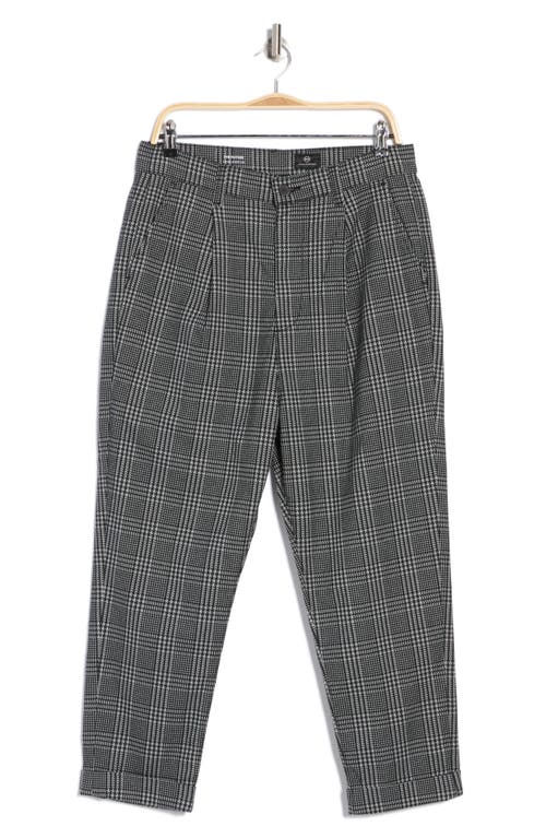 Ag Rutger Houndstooth Plaid Pants In Houndstooth Plaid Carbon Lead