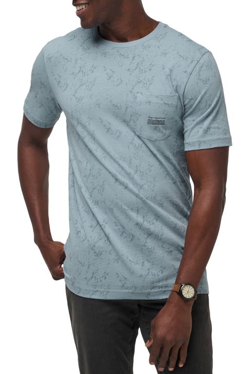 Travismathew Warmer Tides Pocket T-shirt In Dusty Blue