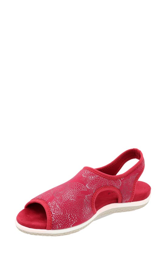 David Tate Stretch Slingback Sandal In Red