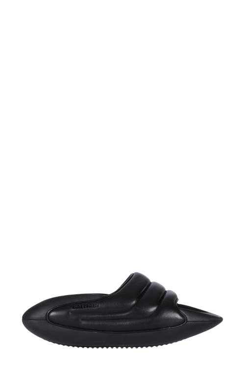 Balmain Men's B-It Monogram-Printed Leather Slide Sandals