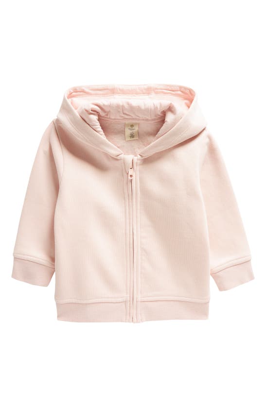 Tucker + Tate Organic Cotton Blend Fleece Zip Hoodie In Pink Lotus