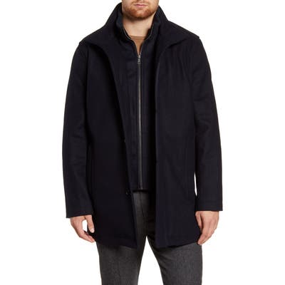 Cole Haan Melton Wool Blend Coat