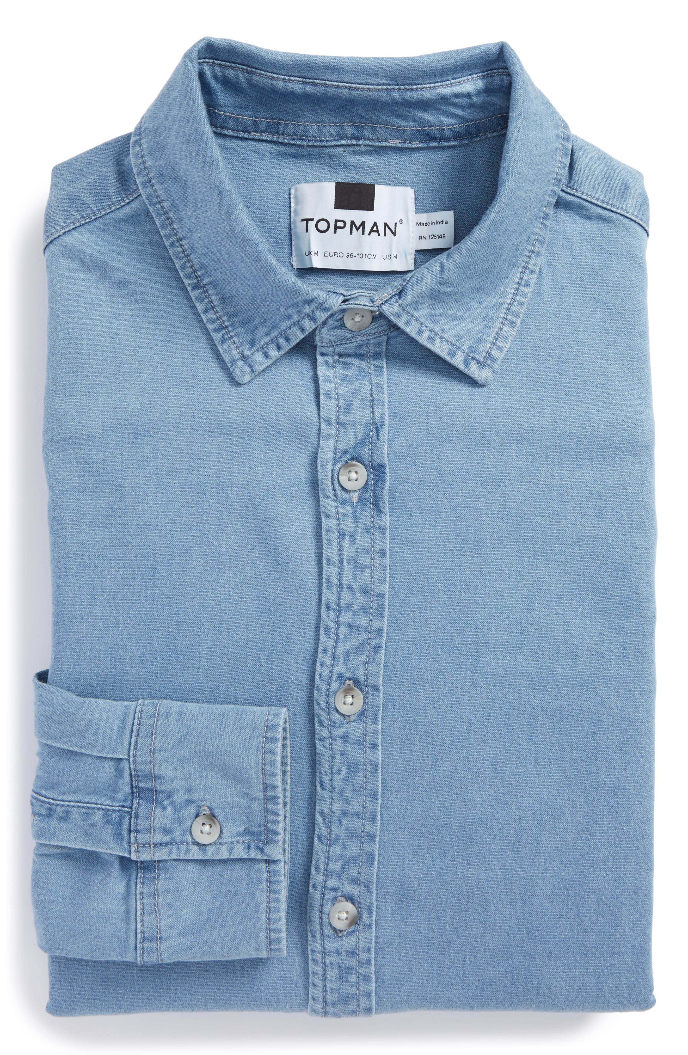 topman denim shirt