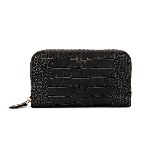 TEDDY BLAKE TEDDY BLAKE ZIPWALLET CROCO 